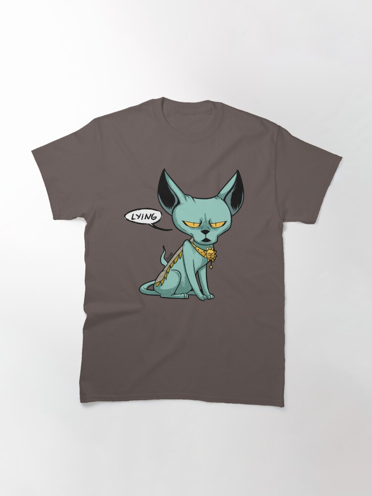 "Lying Cat" Tshirt by derkomerch Redbubble