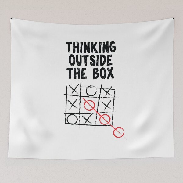 Item preview, Think Outside The Box print Neurodiversity designed and sold by theodoros20.