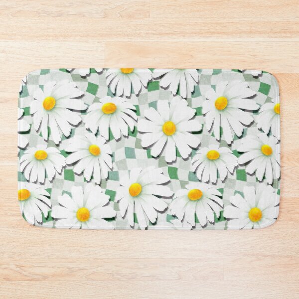 Item preview, Trippy Daisy Checkerboard - pistachio green designed and sold by Perrin Le Feuvre.