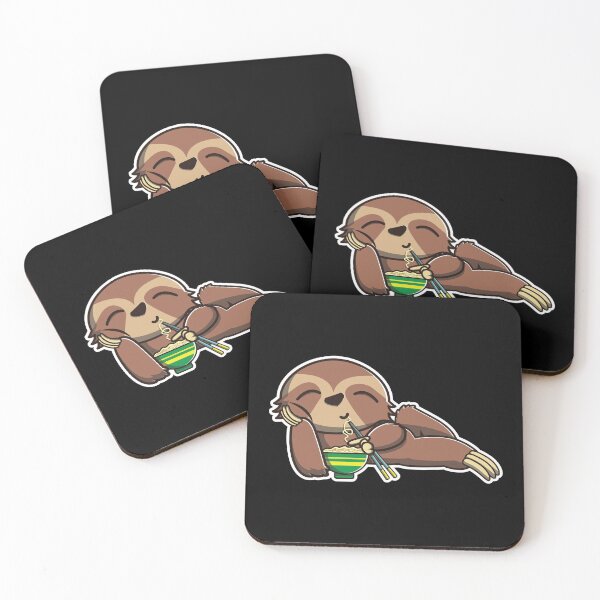 Item preview, Cute Sloth Eating Ramen Noodle Kawaii Sloth for kids product designed and sold by theodoros20.