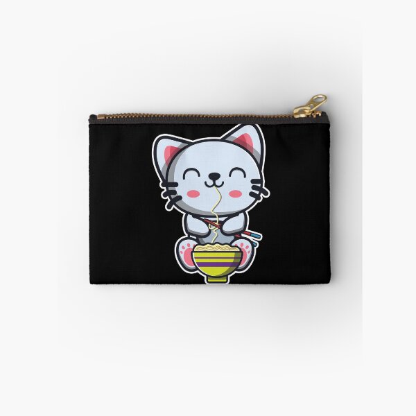 Item preview, Cute Japanese Cat Eating Ramen Noodle Kawaii Cat for kids graphic designed and sold by theodoros20.