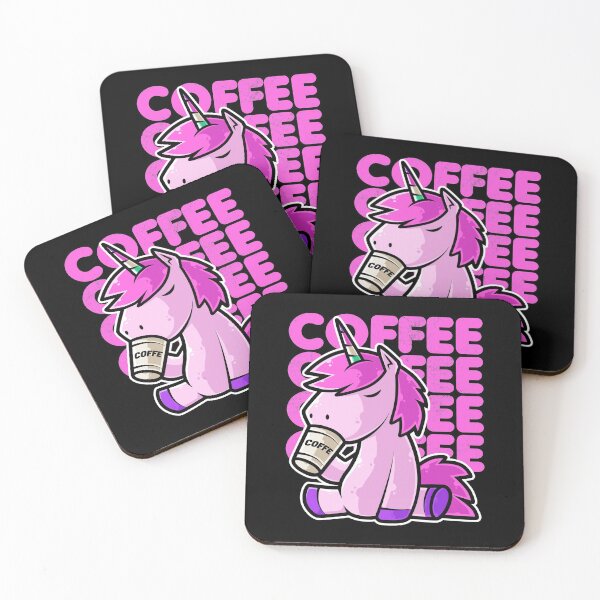 Artikelvorschau, Nettes Einhorn, das Kaffee Kawaii Neko trinkt Anime-Grafik entworfen und verkauft von theodoros20.