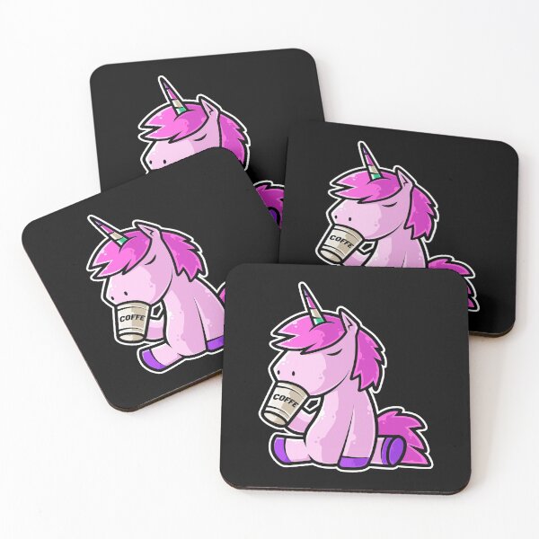 Artikelvorschau, Nettes Einhorn, das Kaffee Kawaii Neko trinkt Anime-Design entworfen und verkauft von theodoros20.