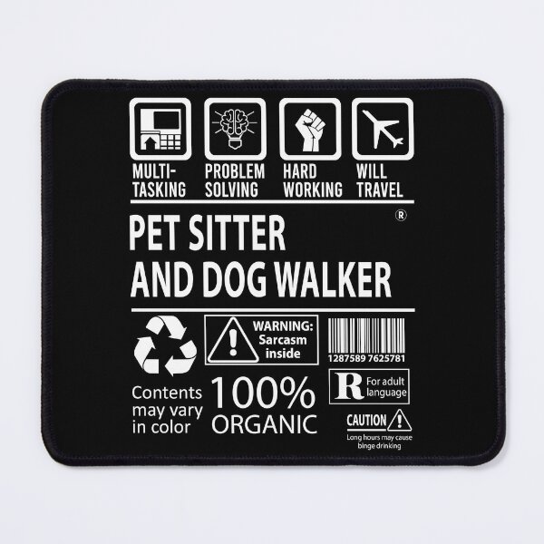 Item preview, Pet Sitter And Dog Walker T Shirt - MultiTasking Certified Job Gift Item Tee designed and sold by andahanson.