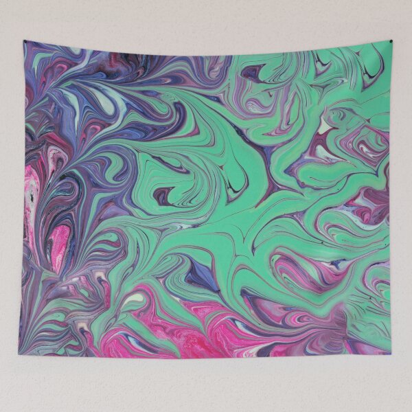 Item preview, mint pastel waves paint  designed and sold by Z0nked.