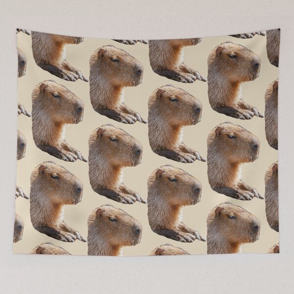 Item preview, Capybara Face just sitting around designed and sold by Dalyndigital Photography.