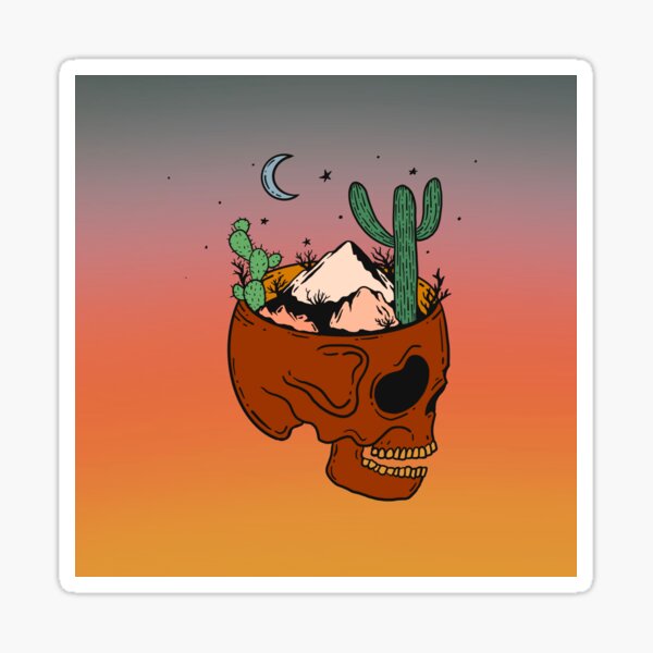 Desert on my mind Sticker