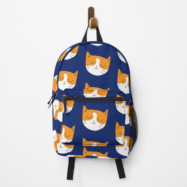 Artikelvorschau, Niedliche orangefarbene Cartoon-Katze, katzenartiges Kawaii-Kitty-Illustrationsdesign, minimalistisches modernes Druckkunst-Display-Poster und Wandkunst, Tassen-Kissen-Shirt-Design entworfen und verkauft von Ekkswai.