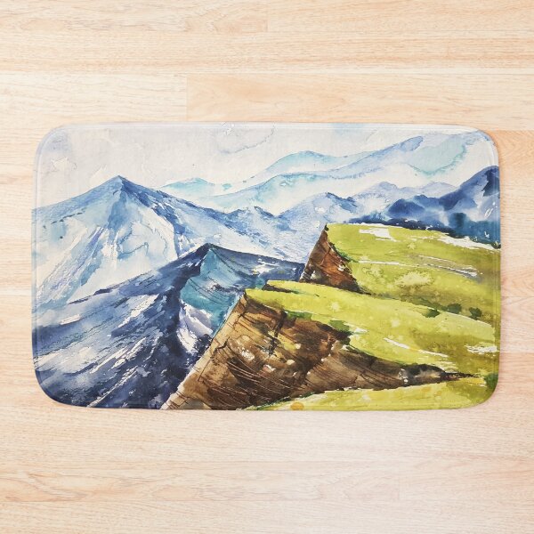 Item preview, Beautiful Watercolor Hill And Mountain Landscape designed and sold by Vector Scout Lab.