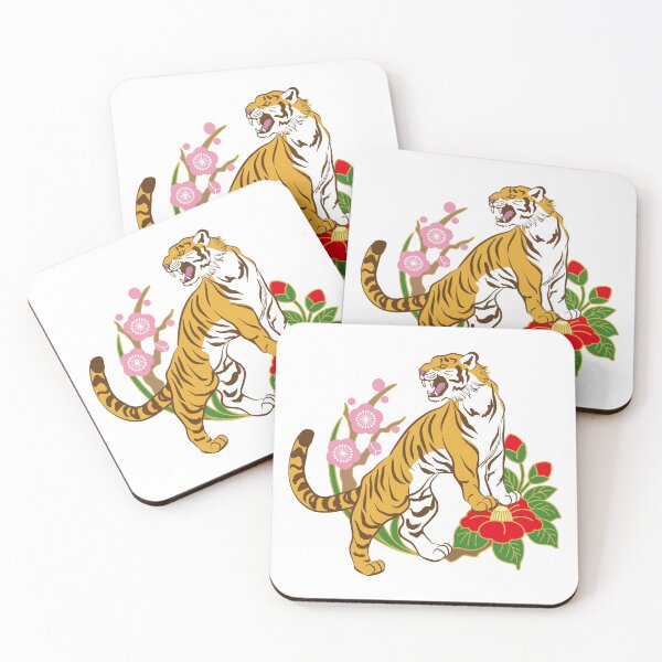Item preview, Tiger with Camelia flower designed and sold by AHthatIsNice.