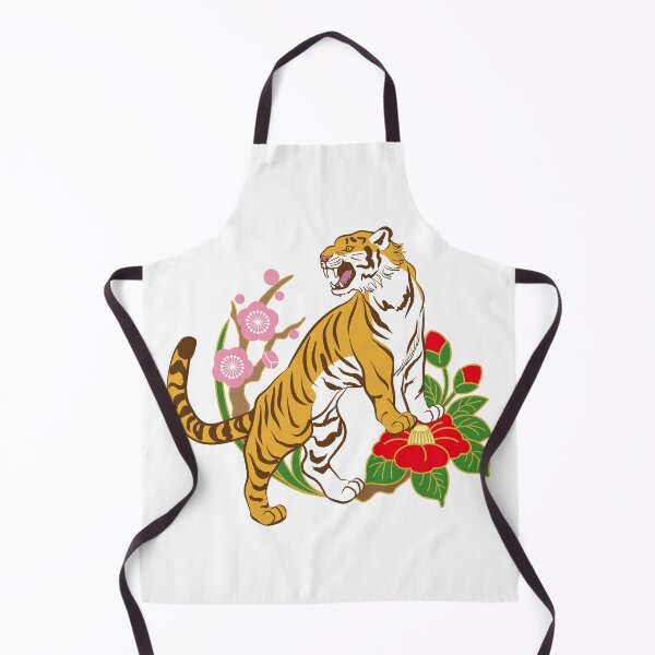 Item preview, Tiger with Camelia flower designed and sold by AHthatIsNice.
