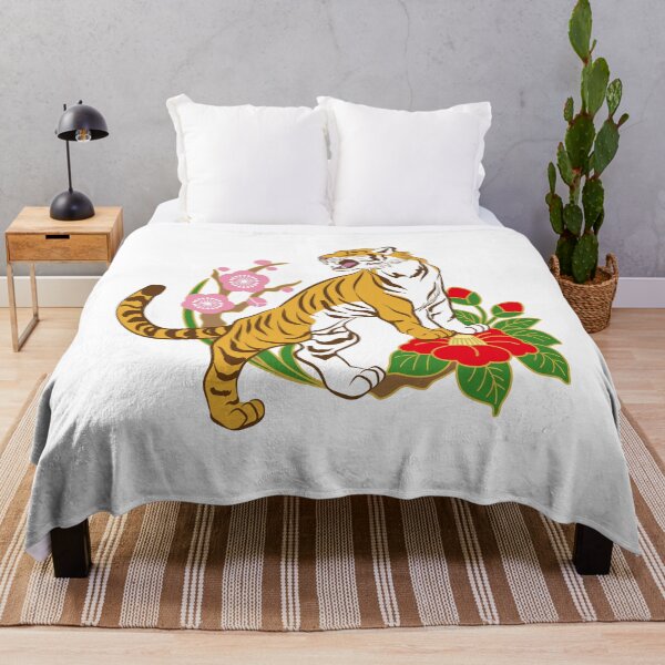 Item preview, Tiger with Camelia flower designed and sold by AHthatIsNice.