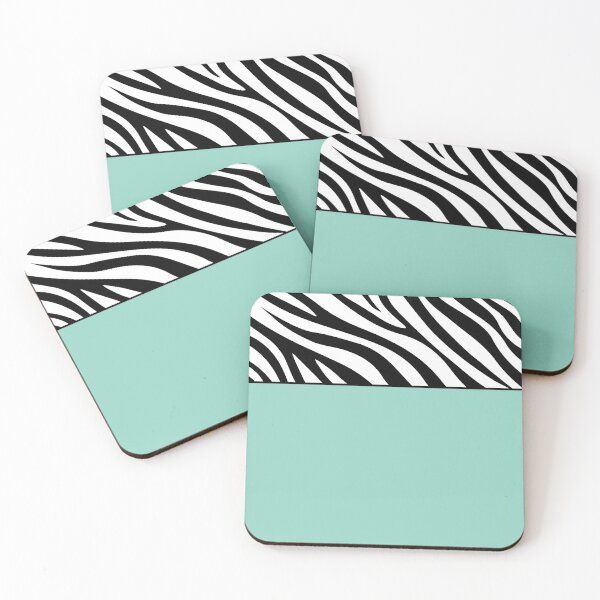 Item preview, Animal zebra print with mint green designed and sold by BLMcreations.