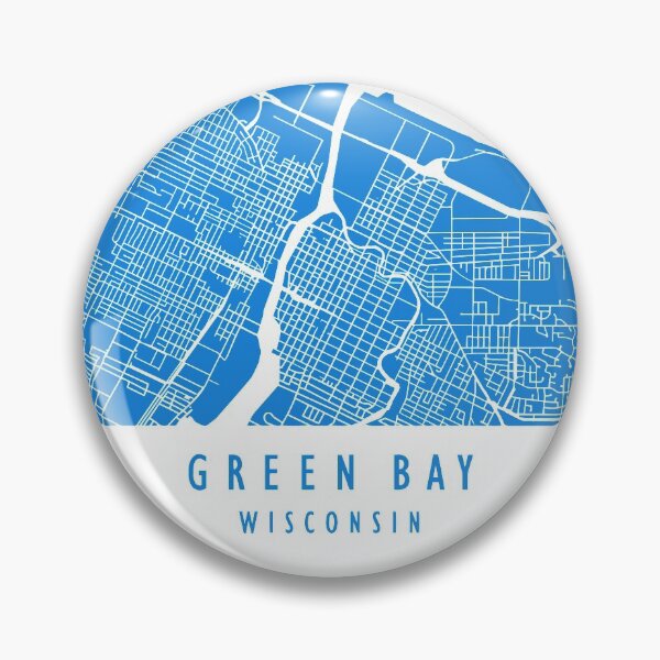 Item preview, Green Bay Map Art - Blue designed and sold by GBSwagShop.