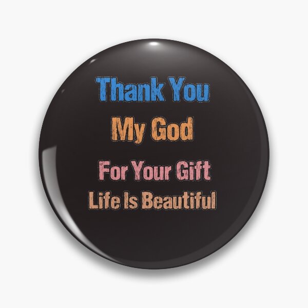 Item preview, thank you my god for your gift life is Beautiful womens t shirts designed and sold by DesignMod.