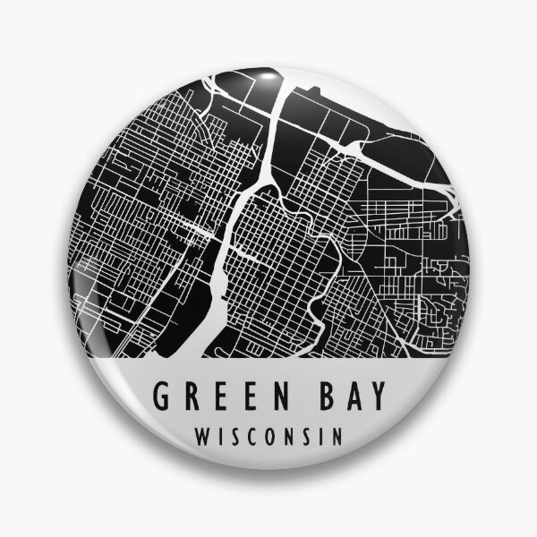 Item preview, Green Bay Map Art - Black designed and sold by GBSwagShop.
