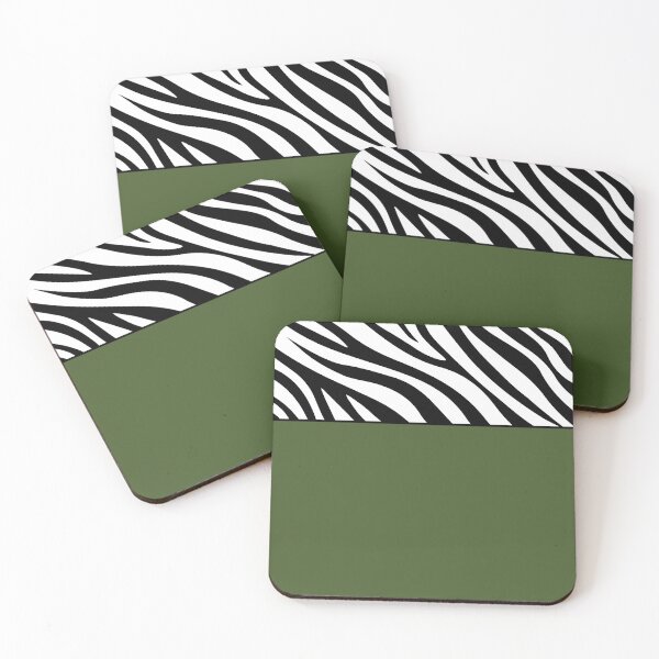 Item preview, Animal zebra print with olive green designed and sold by BLMcreations.