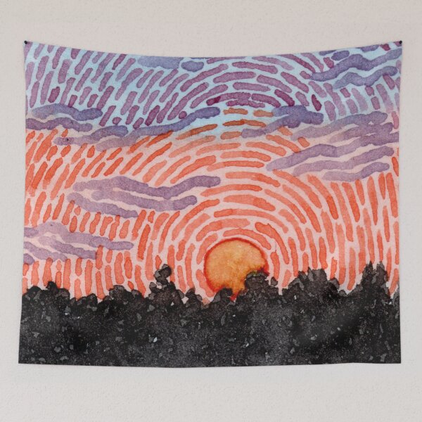 Item preview, Evening Sunset Abstract designed and sold by euniza.