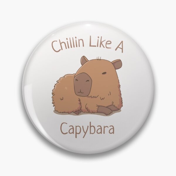 Item preview, Chilin Like A Capybara   designed and sold by FreshDressedTee.