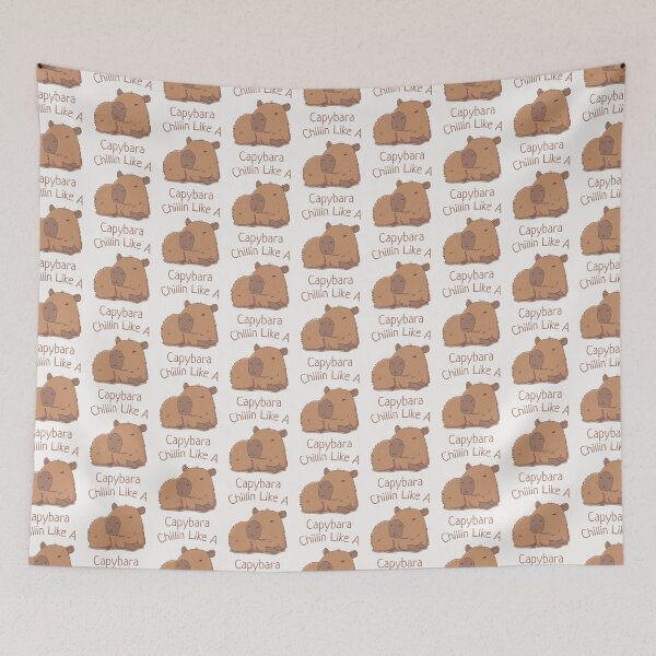 Item preview, Chilin Like A Capybara   designed and sold by FreshDressedTee.