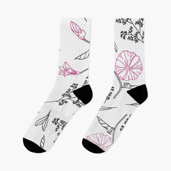 Item preview, Black and Pink Flowers Art designed and sold by Tshirtstory.