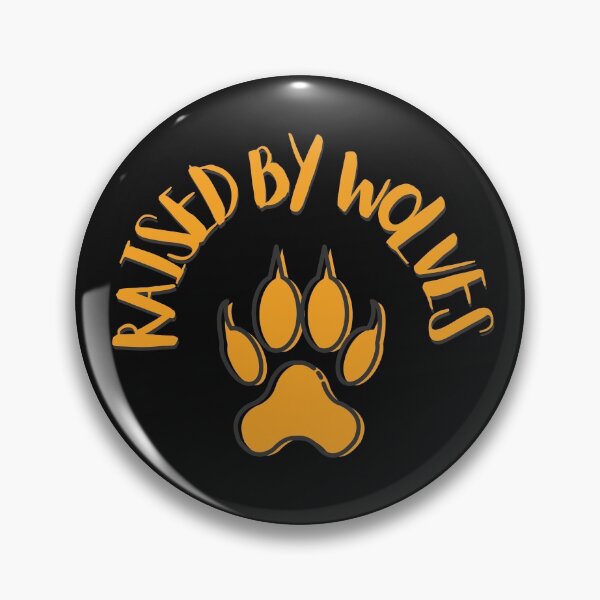 Item preview, Raised by Wolves Yellow Animal Paw Print Sarcasm Funny designed and sold by LGbubble.