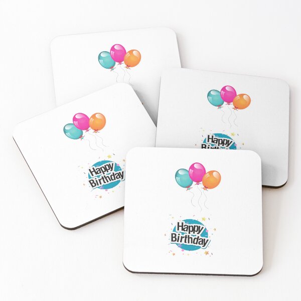 Item preview, Happy birthday with balloons. designed and sold by Hinny8.