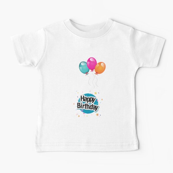 Item preview, Happy birthday with balloons. designed and sold by Hinny8.