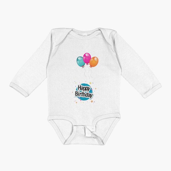Item preview, Happy birthday with balloons. designed and sold by Hinny8.