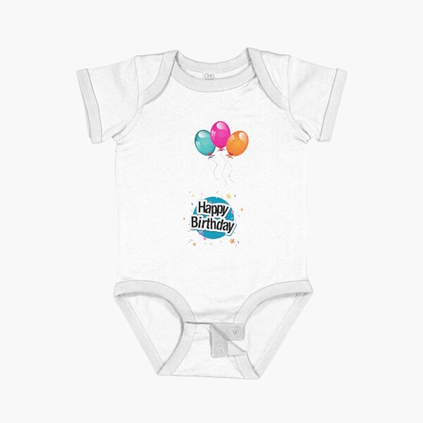 Item preview, Happy birthday with balloons. designed and sold by Hinny8.