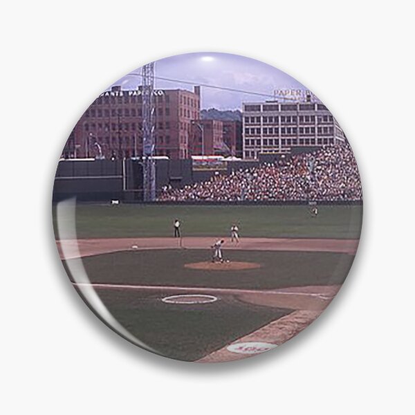 Item preview, Crosley Field, Redland Field, Cinncinnati Baseball Stadium, old ballparks, old stadiums, outfield bleachers, baseball, umpire, fielders, bases, bats, foul territory designed and sold by Nostrathomas66.