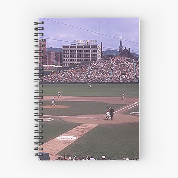 Item preview, Crosley Field, Redland Field, Cinncinnati Baseball Stadium, old ballparks, old stadiums, outfield bleachers, baseball, umpire, fielders, bases, bats, foul territory designed and sold by Nostrathomas66.