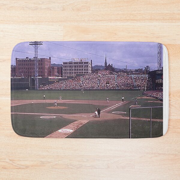 Item preview, Crosley Field, Redland Field, Cinncinnati Baseball Stadium, old ballparks, old stadiums, outfield bleachers, baseball, umpire, fielders, bases, bats, foul territory designed and sold by Nostrathomas66.