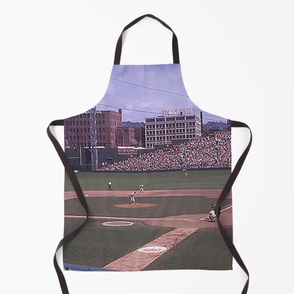 Item preview, Crosley Field, Redland Field, Cinncinnati Baseball Stadium, old ballparks, old stadiums, outfield bleachers, baseball, umpire, fielders, bases, bats, foul territory designed and sold by Nostrathomas66.