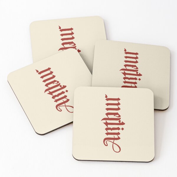 Item preview, Merlin/Arthur (Merthur) - Symbiotogram (similar to Ambigram) [Vertical] designed and sold by pen-dragon-lord.