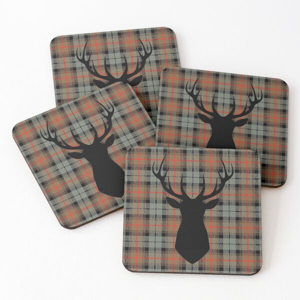 Item preview, Urquhart tartan, plaid. Stag head. Scottish tartan designed and sold by iclipart.