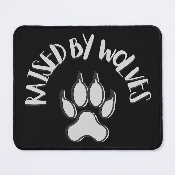 Item preview, Raised by Wolves Light Gray Animal Paw Print Sarcasm Funny designed and sold by LGbubble.