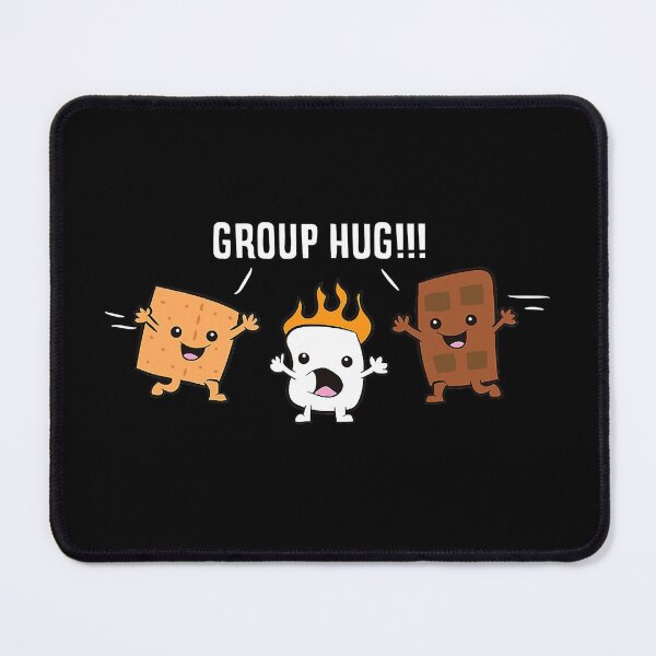 Item preview, Group Hug Camping Campfire Chocolate Marshmallow S'Mores  designed and sold by QuteezArt.
