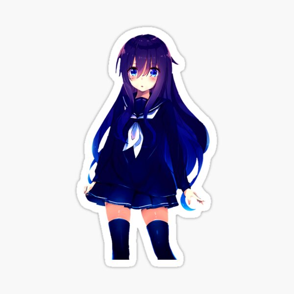 Blue Hair Anime Girl Lover Sticker By Satti94 Redbubble 1198