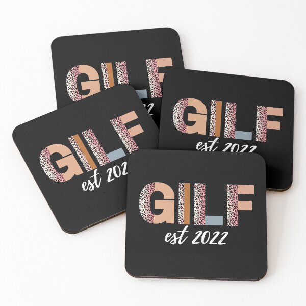 Item preview, GILF est 2022 (white text)- Fathers Day and Mothers day gift for current and future grandparents, Pregnancy Announcement, Grandparents Day designed and sold by CaitU.