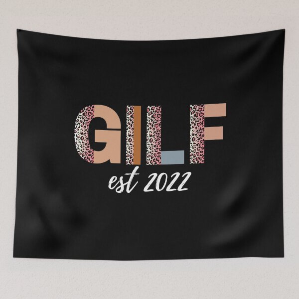 Item preview, GILF est 2022 (white text)- Fathers Day and Mothers day gift for current and future grandparents, Pregnancy Announcement, Grandparents Day designed and sold by CaitU.