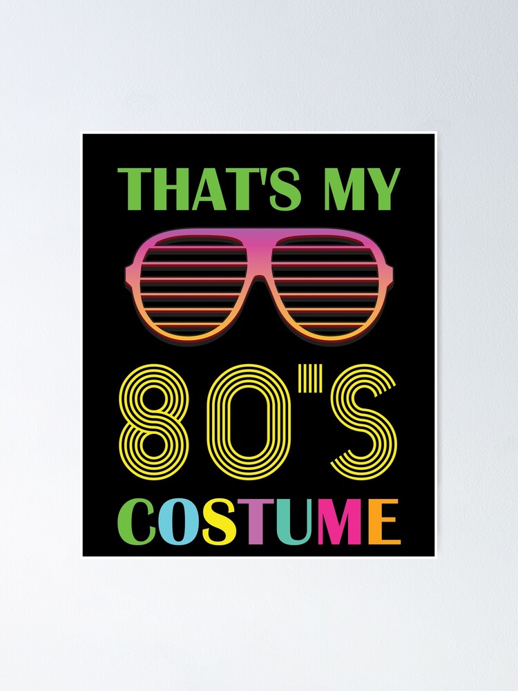 Disfraces de los años 80 para fiestas retro 【Envío en 24h】