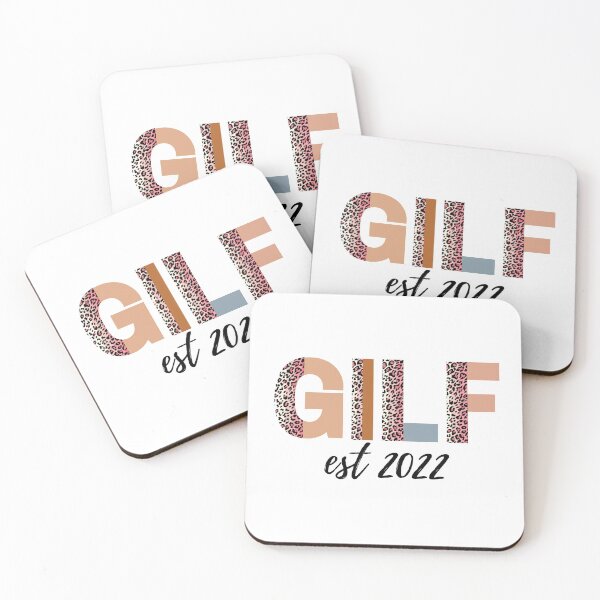 Item preview, GILF est 2022 (black text)- Fathers Day and Mothers day gift for current and future grandparents, Pregnancy Announcement, Grandparents Day designed and sold by CaitU.
