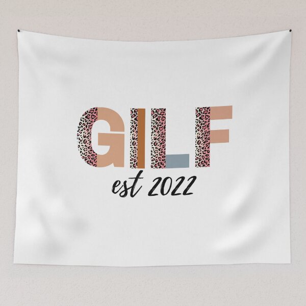 Item preview, GILF est 2022 (black text)- Fathers Day and Mothers day gift for current and future grandparents, Pregnancy Announcement, Grandparents Day designed and sold by CaitU.