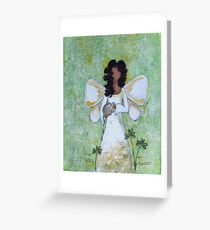 Angel of Abundance, African American, Angel, Black Angels, Latina Greeting Card