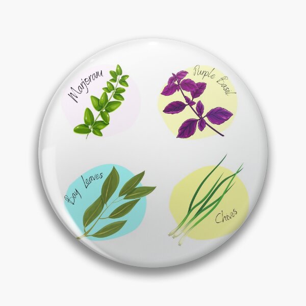 Item preview, Herb Collection part 3 Marjoram, Purple Basil, Bay Leaves and Chives designed and sold by Jennykies.