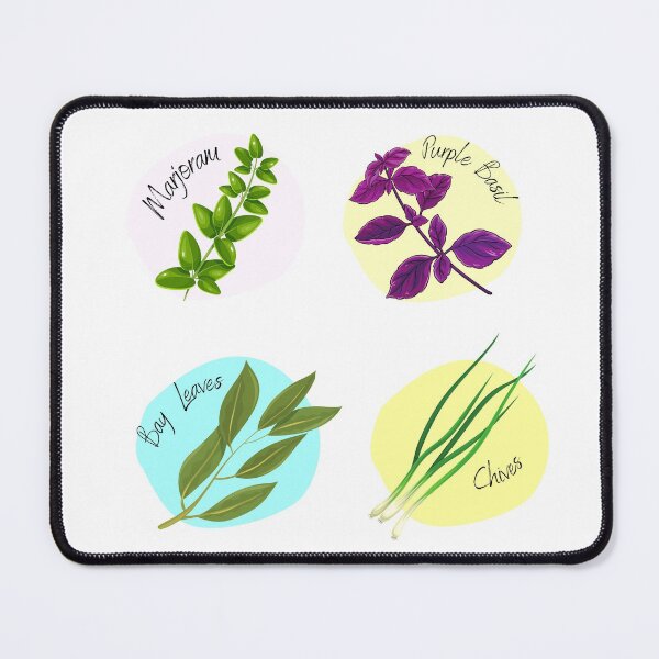 Item preview, Herb Collection part 3 Marjoram, Purple Basil, Bay Leaves and Chives designed and sold by Jennykies.