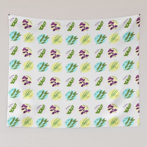 Item preview, Herb Collection part 3 Marjoram, Purple Basil, Bay Leaves and Chives designed and sold by Jennykies.