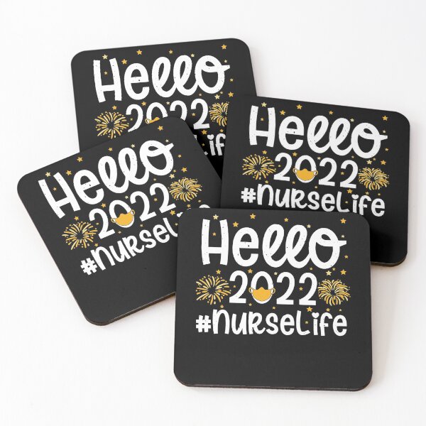 Item preview, Hello 2022 Nurselife Nurse Life New Year Fireworks Director designed and sold by QuteezArt.