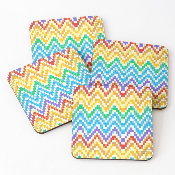 Item preview, 70's Groovy Mosaics Wavy Pattern designed and sold by Zoo-Moo.